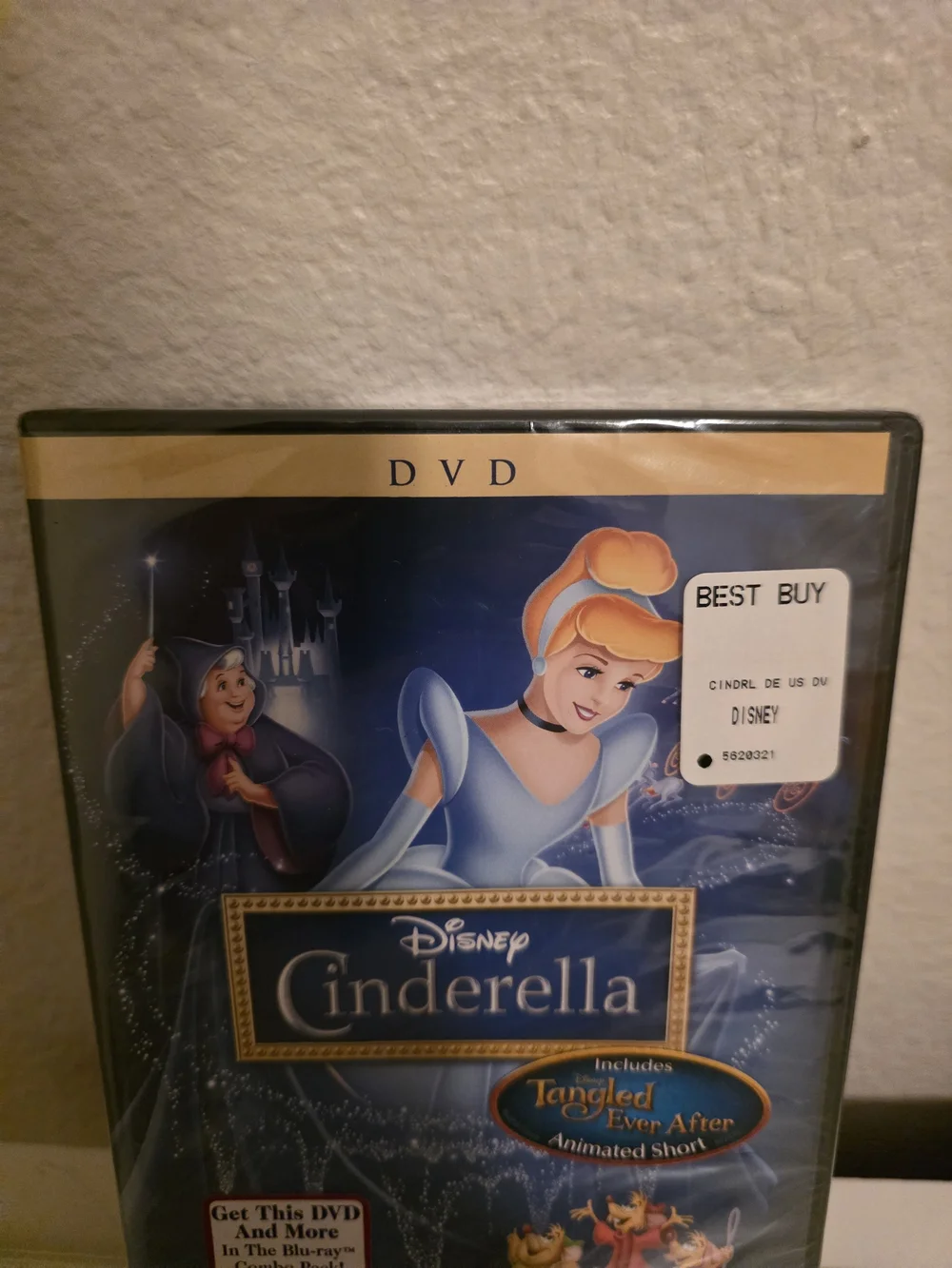 Disney Cinderella DVD — Blue, Gold